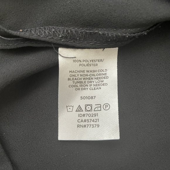 Ann Taylor Shirt Womens Small Black Sleeveless Blouse Thin Lightweight Top - Picture 4 of 7